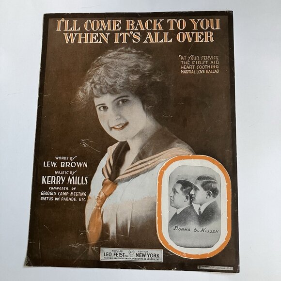 1910s Vintage Sheet Music WWI Patriotic I Didn't Raise My Boy to Be a Soldier - Picture 3 of 16